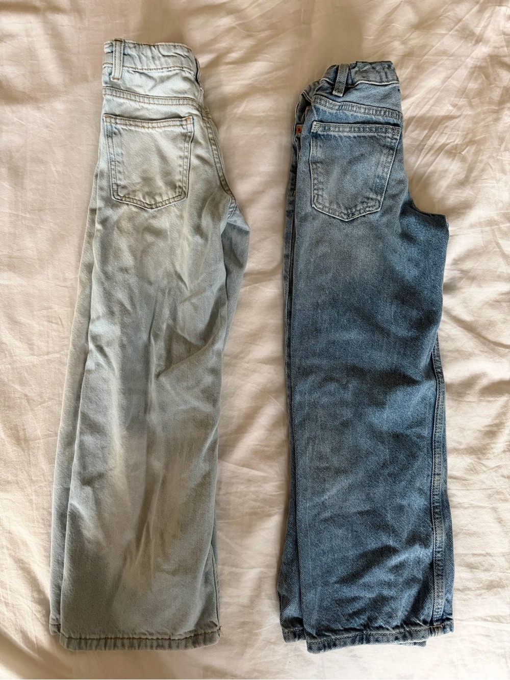 Zara Kids BUNDLE of 2* Light Blue and Medium Blue Wash, size 7-8 years old